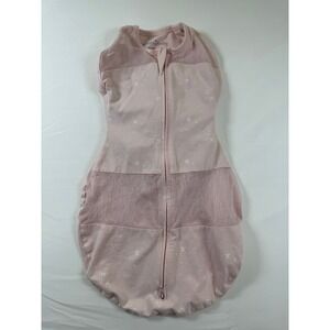 Happiest Baby Sleepea Sack Swaddle Wrap Size Small Pink Stars